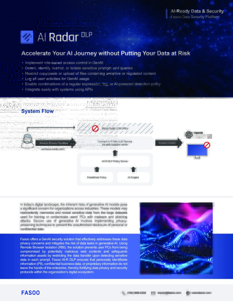 Fasoo AI-R DLP Brochure Fasoo AI-R DLP Brochure