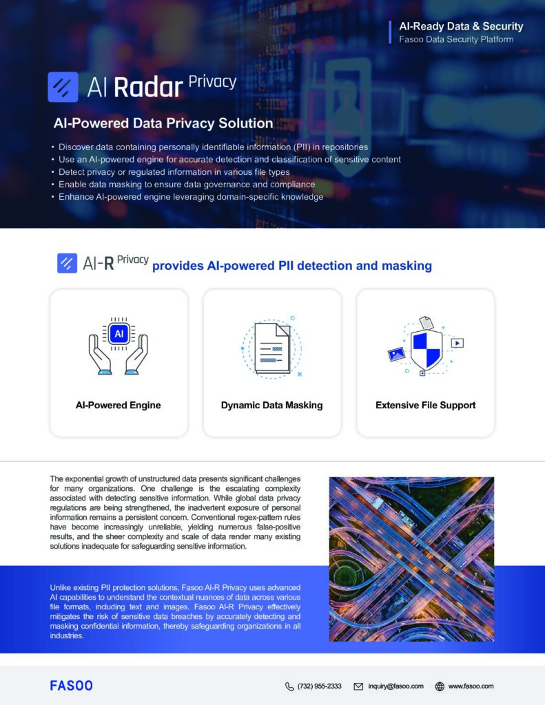 Fasoo AI-R Privacy Brochure Fasoo AI-R Privacy Brochure
