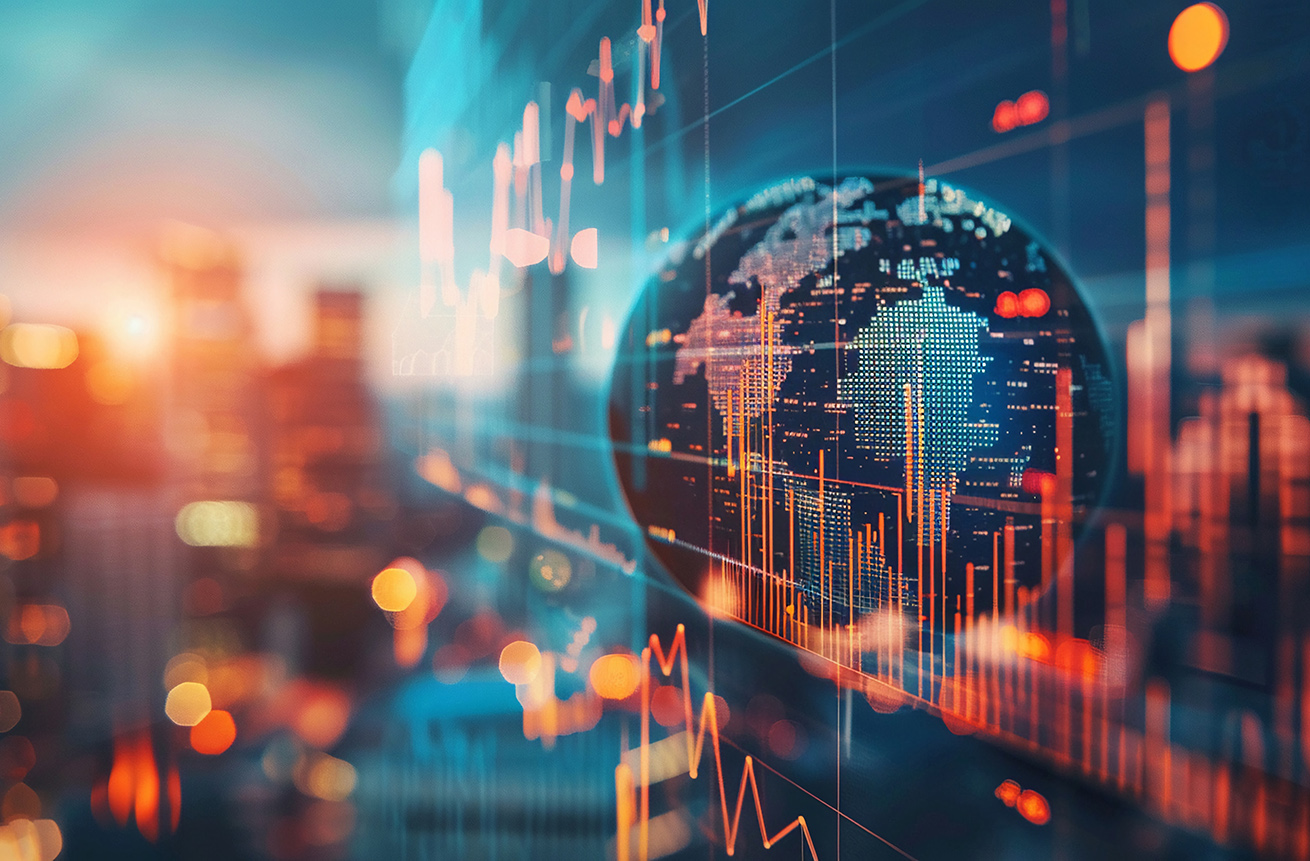 Large corporations could also see their growth prospects diminish during a global business recession.